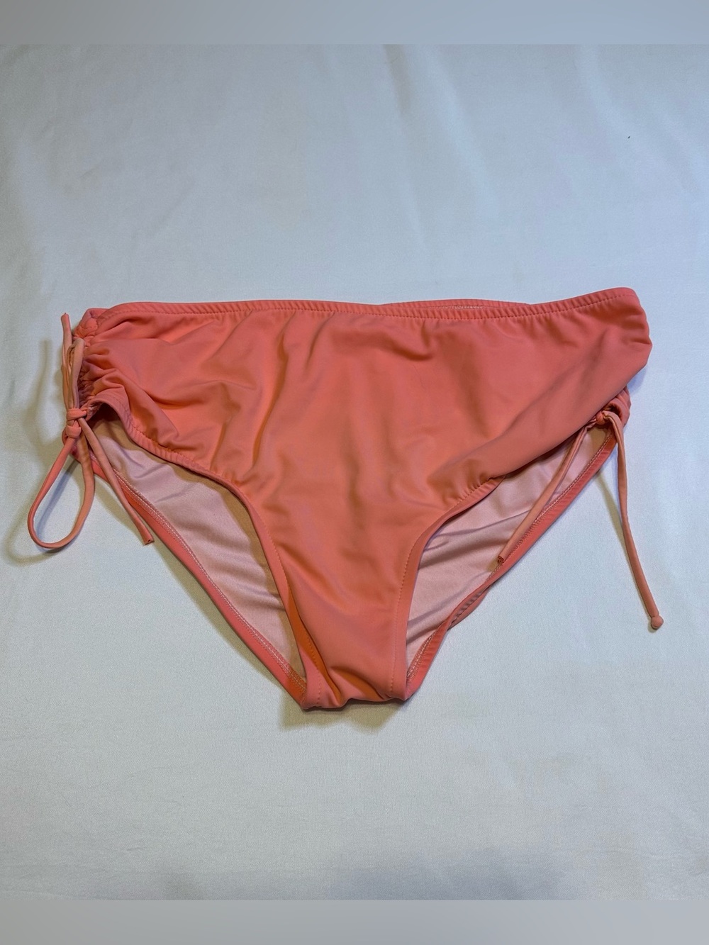 UjENA Coral Pink Tie-Side Bikini Bottom